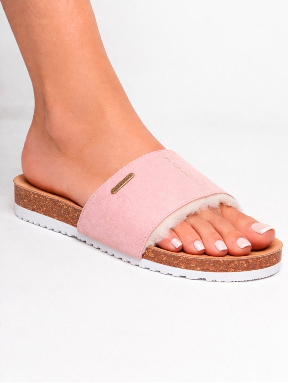 BEARPAW Bettina Slide Sandal Blush Pink